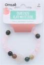 Bracelet Quartz Rose Agate Perles rondes 8 mm Perle coeur 15 mm 2