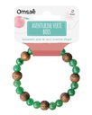 Bracelet Aventurine Verte Perles rondes 8 mm et Perles bois 1 cm 2