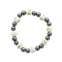 Bracelet Hématite Perles rondes 8 mm et Perles bois 1 cm 1