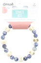 Bracelet Sodalite Perles rondes 8 mm et Perles bois 1 cm 2