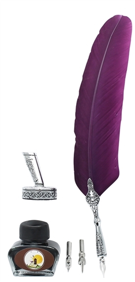Coffret de Calligraphie 3 pointes Plume Violette 1