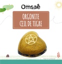 Coeur Orgonite Oeil de Tigre Pentacle 2