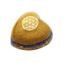 Coeur Orgonite Améthyste Fleur de vie 3