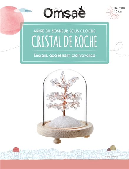 Arbre du Bonheur sous cloche Cristal de Roche 2