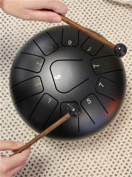 Tongue Drum Noir Diamètre 25 cm 5