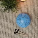 Mini Tongue Drum Bleu Diamètre 15 cm 3