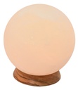 Lampe en Cristal de Sel Blanc Ronde 2