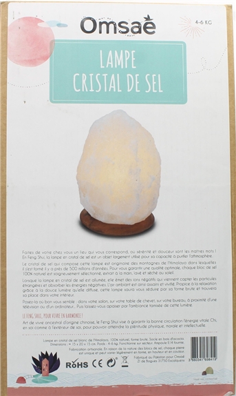 Lampe en Cristal de Sel Blanc 4 à 6 kg 2