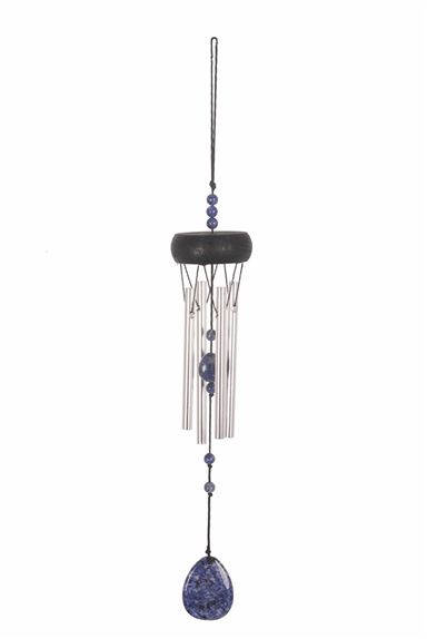 Carillon à vent Lapis Lazuli 33 cm 1