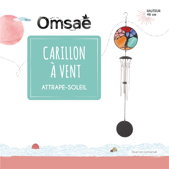 Carillon à vent Attrape-soleil Arbre de Vie 46 cm 2