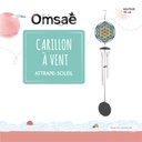 Carillon à vent Attrape-soleil Fleur de Vie 46 cm 2