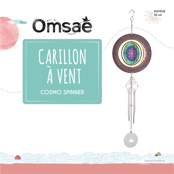 Carillon à vent Cosmo Spinner Mandala 56 cm 2