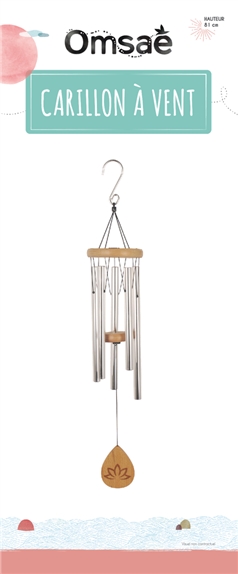 Carillon à vent Lotus 81 cm 2
