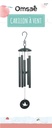 Carillon à vent Noir Oiseau 77 cm 2