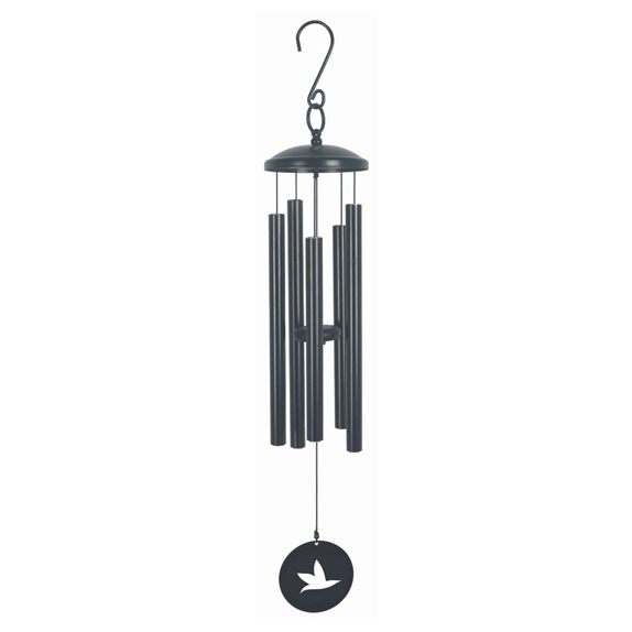 Carillon à vent Noir Oiseau 77 cm 3