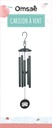 Carillon à vent Noir Lotus 77 cm 2