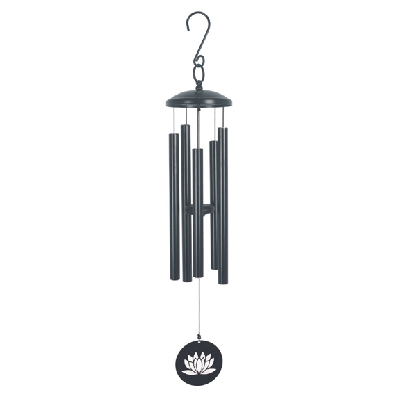 Carillon à vent Noir Lotus 77 cm 3