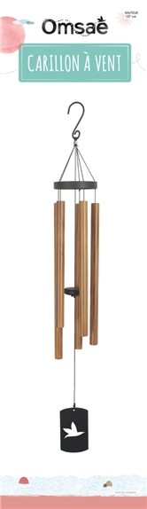 Carillon à vent Imitation Bois de rose 107 cm 2