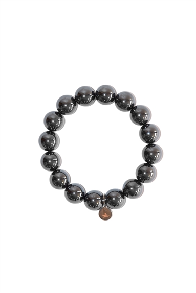 Bracelet Hématite Reconstituée Perles rondes 12 mm 1