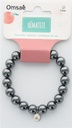 Bracelet Hématite Reconstituée Perles rondes 10 mm 2