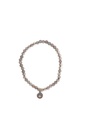 Bracelet Calcédoine Grise Perles Rondes 4 mm 1