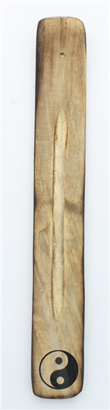 Porte-encens Bâton en Bois de manguier Motif Yin Yang 1