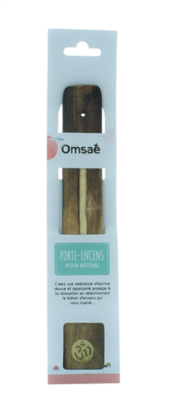 Porte-encens Bâton en Bois de manguier Motif Om 2
