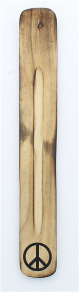 Porte-encens Bâton en Bois de manguier Motif Peace 1