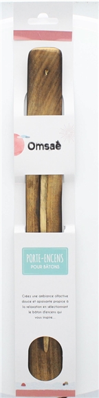 Porte encens Bâton en Bois de manguier Classique 35 cm 2
