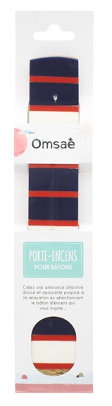 Porte-encens Bâton en Bois de manguier et résine Motifs rayures 2