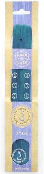 Porte-encens Bâton Chakra du 3ème Oeil en Bois de manguier 2