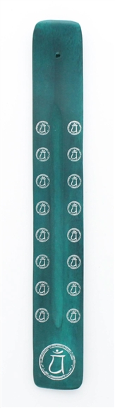 Porte-encens Bâton Chakra du Coeur en Bois de manguier 1