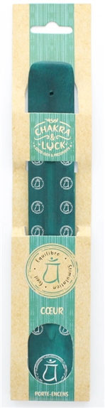 Porte-encens Bâton Chakra du Coeur en Bois de manguier 2