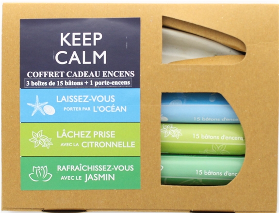 Coffret Encens Keep Calm Respiration et Purification 3 Fragrances 2
