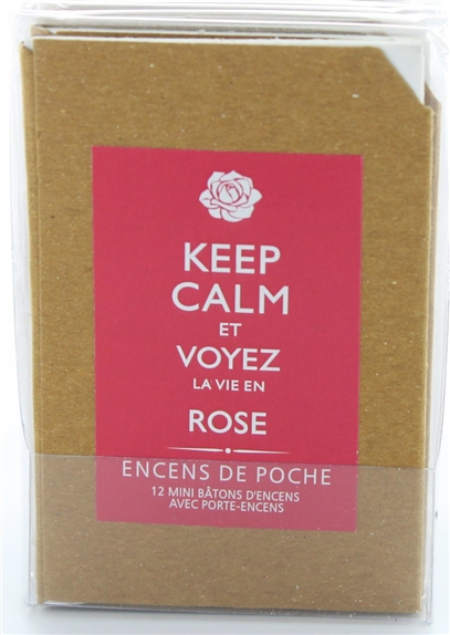 Encens de poche Keep Calm Smell the Rose 3