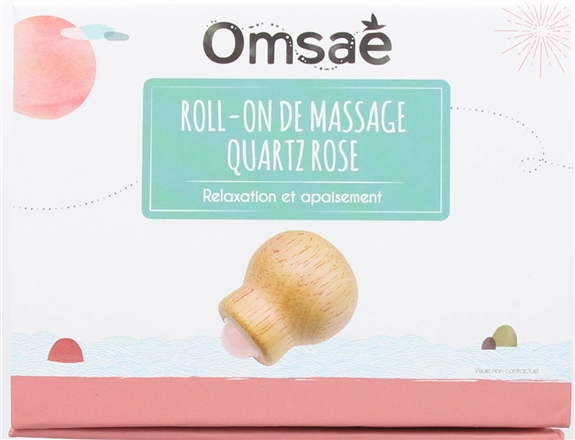 Roll-on de Massage en Quartz Rose et Bois 2