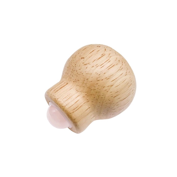 Roll-on de Massage en Quartz Rose et Bois 3