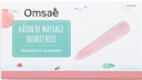 Bâton de Massage Facetté en Quartz Rose 2