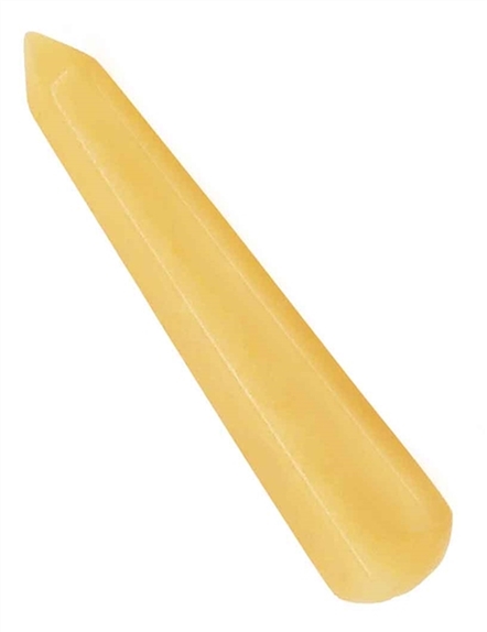 Bâton de Massage Facetté en Jade Jaune 1