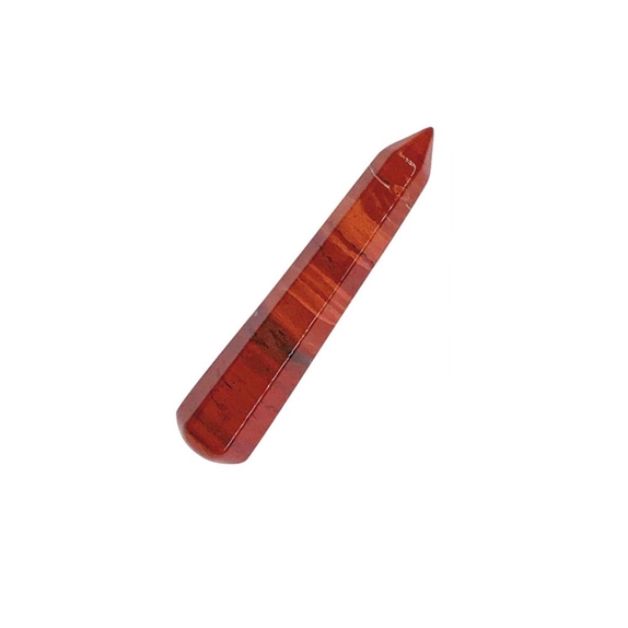 Bâton de Massage Facetté en Jaspe Rouge 3