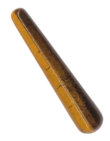 Bâton de Massage Arrondi en Oeil de Tigre 1