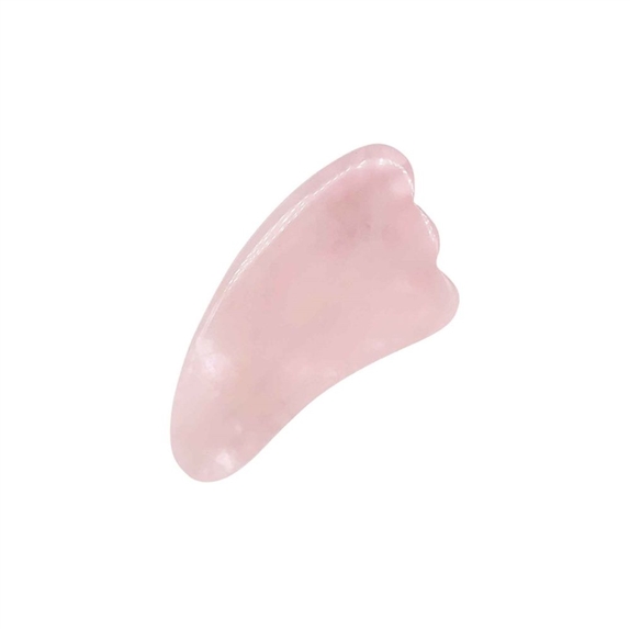 Gua Sha Palme en Quartz Rose 3