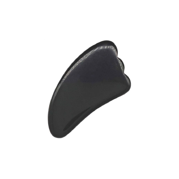 Gua Sha Palme en Obsidienne Noire 3