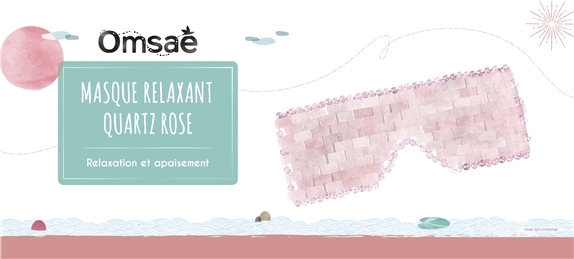Masque Relaxant pour les Yeux en Quartz Rose 2