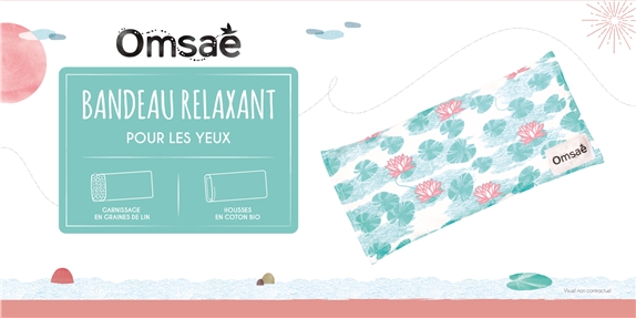 Bandeau Relaxant pour les Yeux Lotus Rose 2