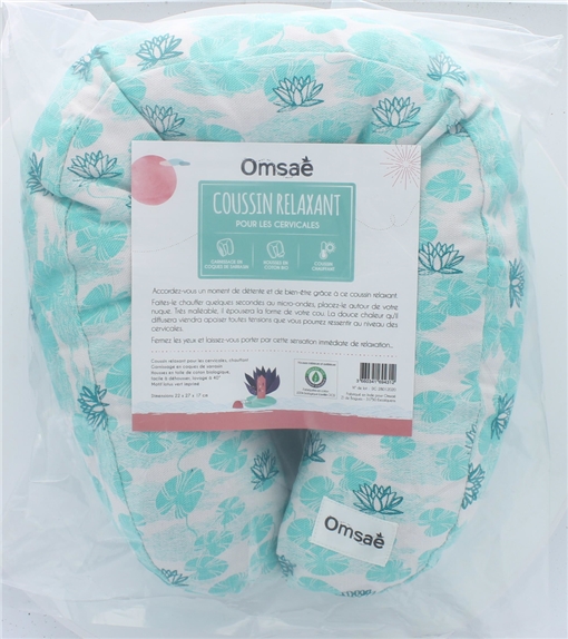 Coussin pour Cervicales Chauffant Lotus Vert 2
