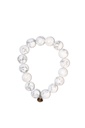 Bracelet Howlite Blanche Perles rondes 12 mm 1