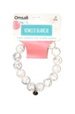 Bracelet Howlite Blanche Perles rondes 12 mm 2