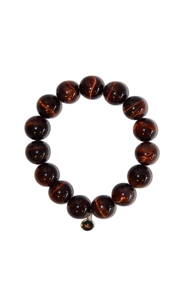 Bracelet Oeil de Taureau Perles rondes 14 mm 1