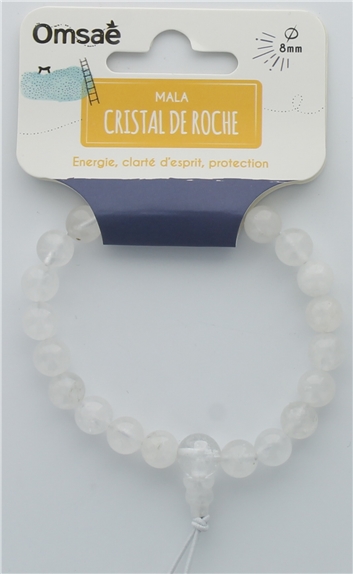 Bracelet Mala en Cristal de Roche 2